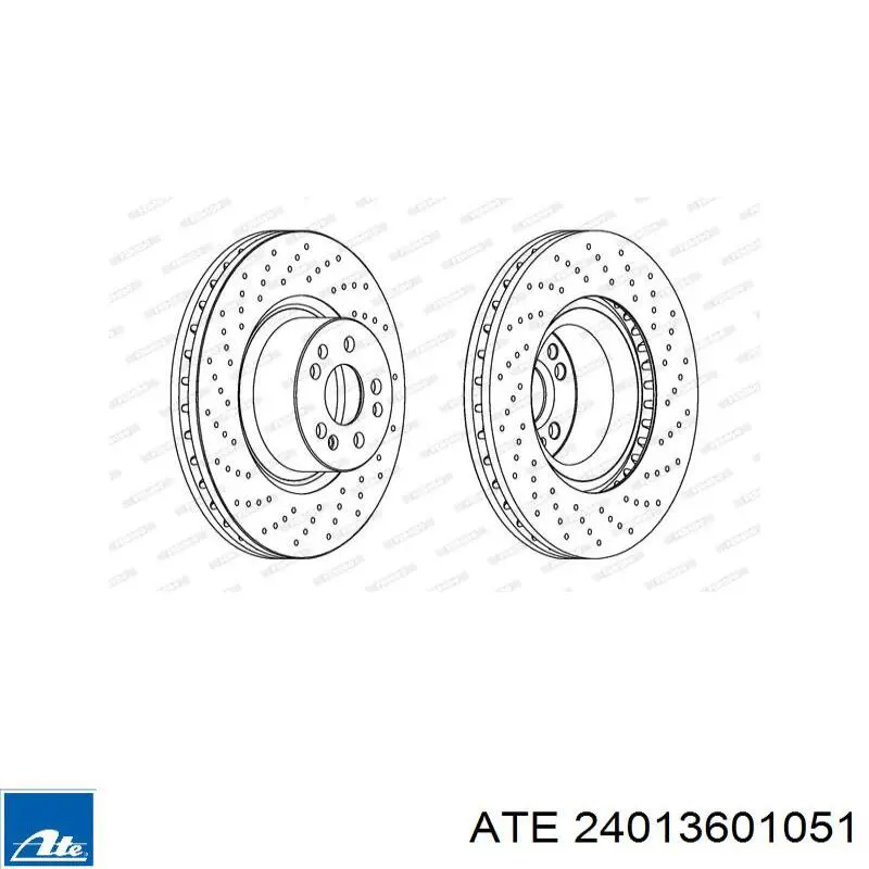 Disco de freno delantero Mercedes A2204211912