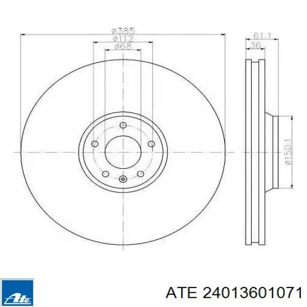 Comprar 4F0615301J VAG Freno de disco delantero