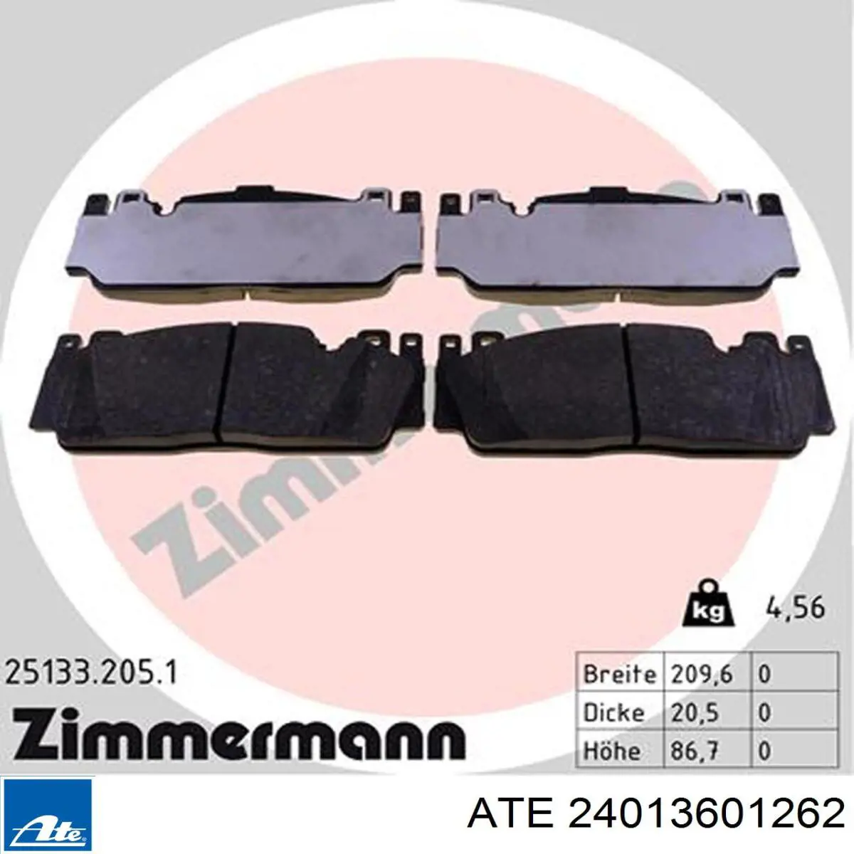 Comprar 24013601262 ATE Freno de disco delantero