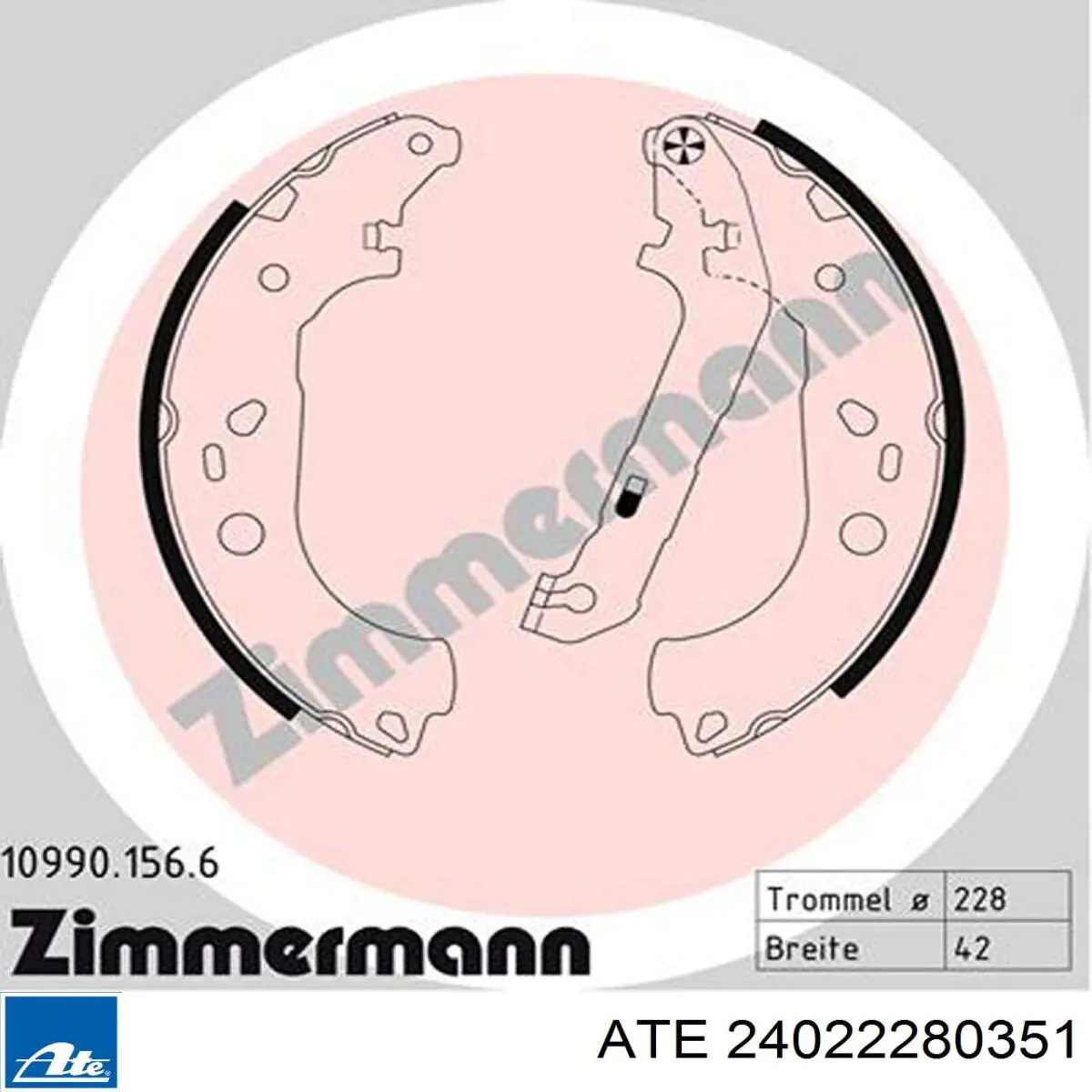 1710330 Ford Tambor de freno trasero