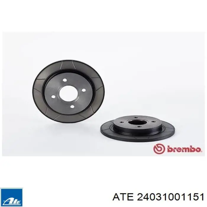 Disco de freno trasero Ford Sierra 1 GBC