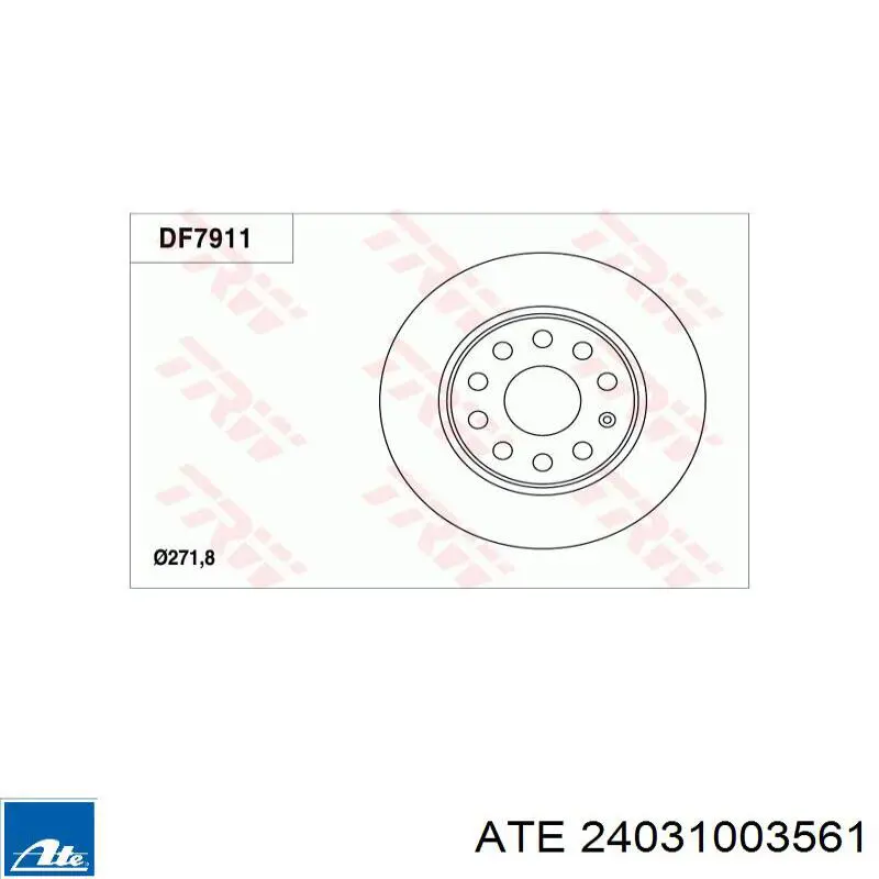 Disco de freno trasero ATE 24031003561 precio, desde 32,52 EUR