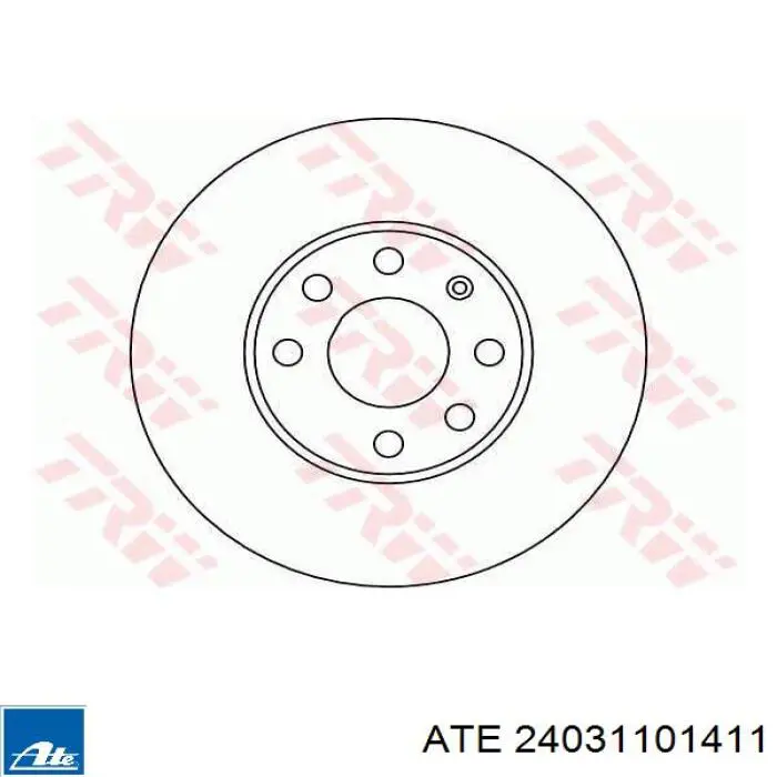 24.0311-0141.1 ATE freno de disco delantero