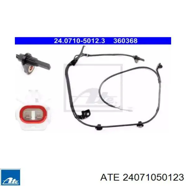 24.0710-5012.3 ATE sensor abs delantero derecho