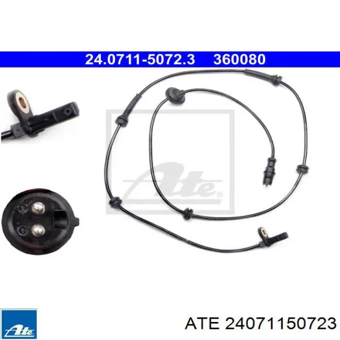 24.0711-5072.3 ATE sensor abs delantero derecho