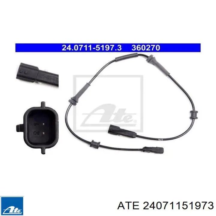 24.0711-5197.3 ATE sensor abs trasero