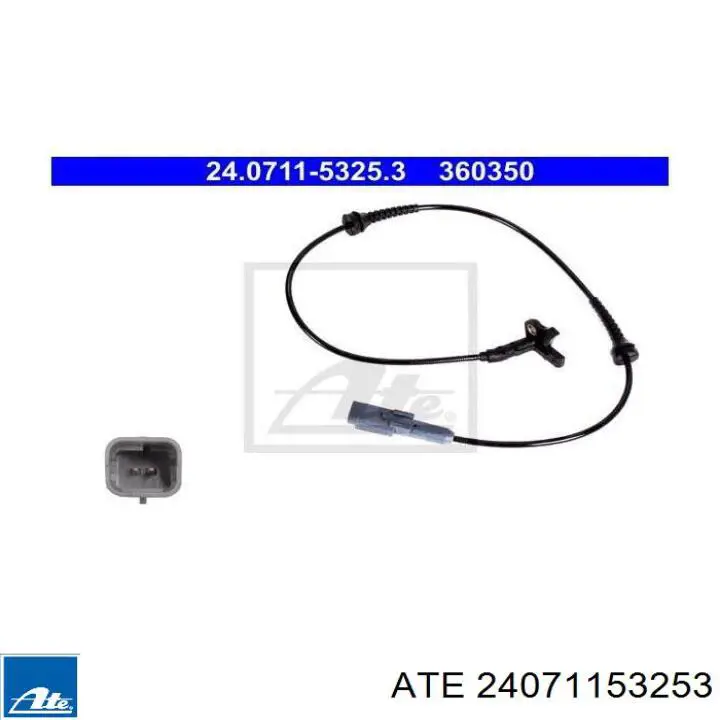 Comprar 24071153253 ATE Sensor revoluciones de la rueda, delantero