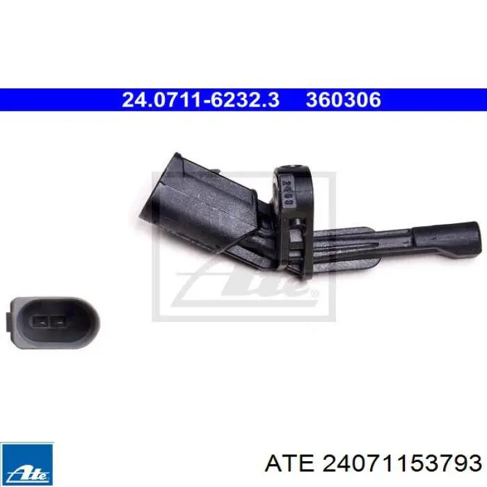 Comprar 24071153793 ATE Sensor revoluciones de la rueda, delantero