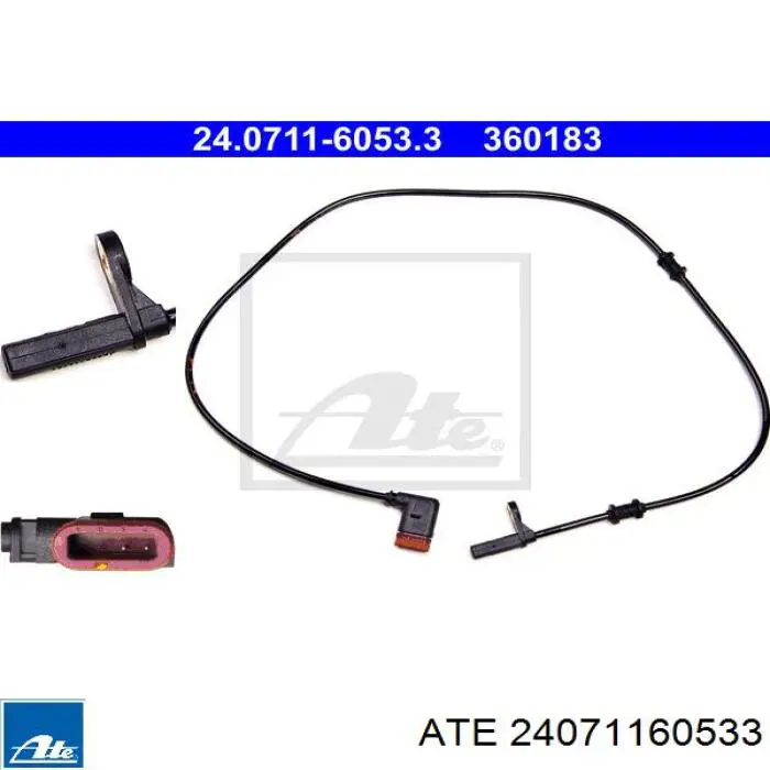 24071160533 ATE sensor abs trasero derecho