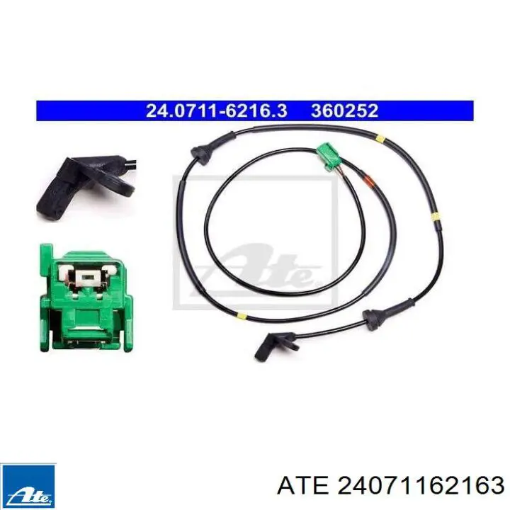 24.0711-6216.3 ATE sensor abs trasero derecho