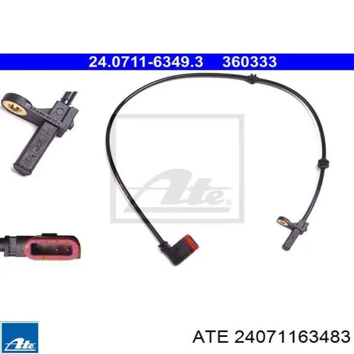 24.0711-6348.3 ATE sensor abs delantero