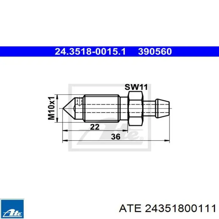 Válvula de purga de la pinza de freno delantera Volvo 1359532 precio, desde 1,09 EUR