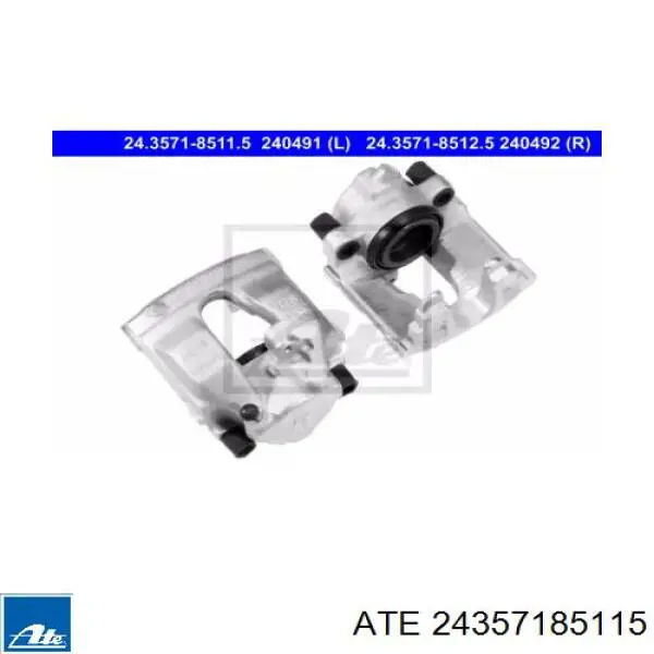 Pinza de freno delantera izquierda ATE 24357185115 precio, desde 40,66 EUR
