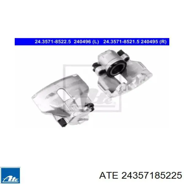 Pinza de freno, Eje delantero izquierda ATE 24357185225