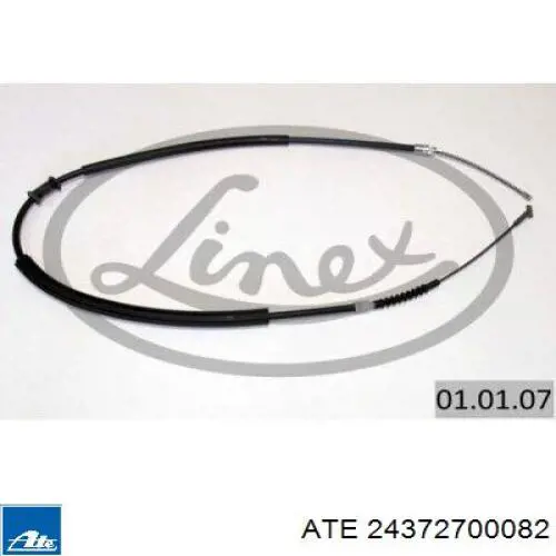 24372700082 ATE cable de freno de mano trasero izquierdo