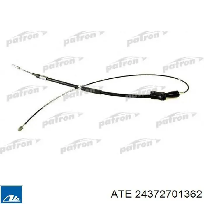 24.3727-0136.2 ATE cable de freno de mano trasero izquierdo