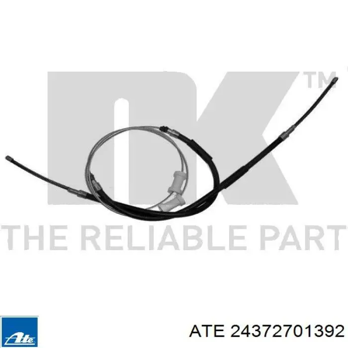 24.3727-0139.2 ATE cable de freno de mano trasero derecho