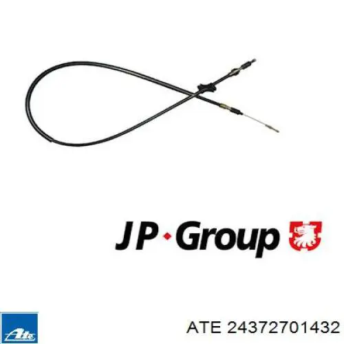 24.3727-0143.2 ATE cable de freno de mano trasero izquierdo