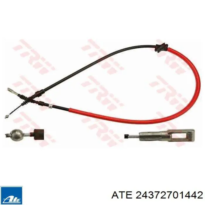 24.3727-0144.2 ATE cable de freno de mano trasero derecho