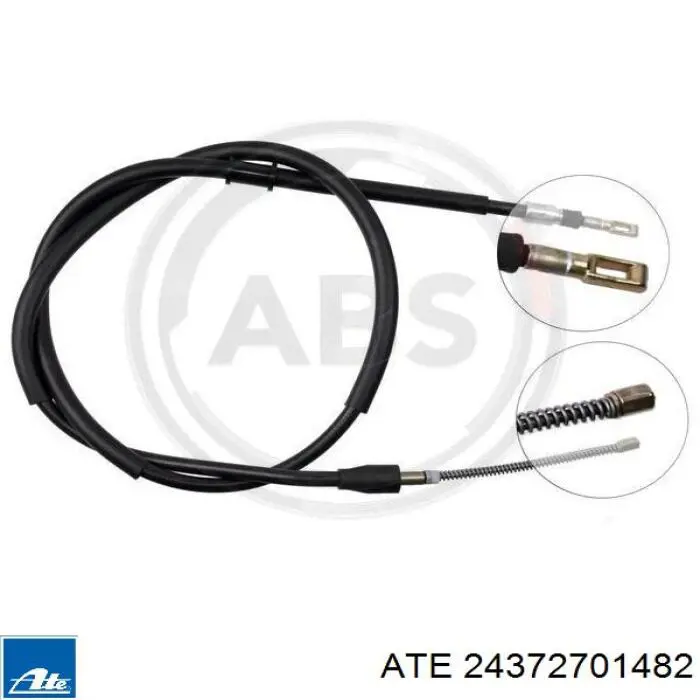 24.3727-0148.2 ATE cable de freno de mano trasero derecho/izquierdo