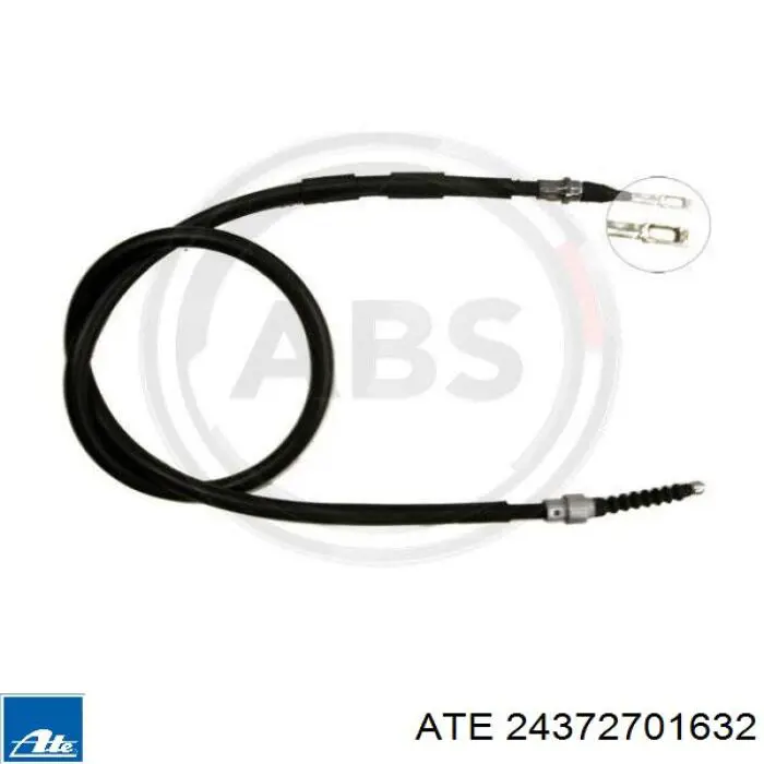 24372701632 ATE cable de freno de mano trasero derecho/izquierdo