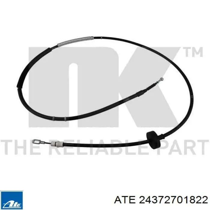 24.3727-0182.2 ATE cable de freno de mano trasero izquierdo