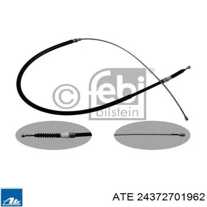 24.3727-0196.2 ATE cable de freno de mano trasero derecho/izquierdo