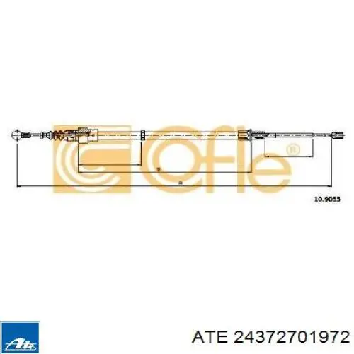 Comprar 2001629 Beca Cables Cable de freno de mano trasero derecho/izquierdo