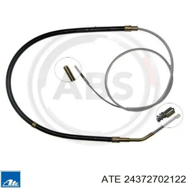 24.3727-0212.2 ATE cable de freno de mano trasero derecho/izquierdo