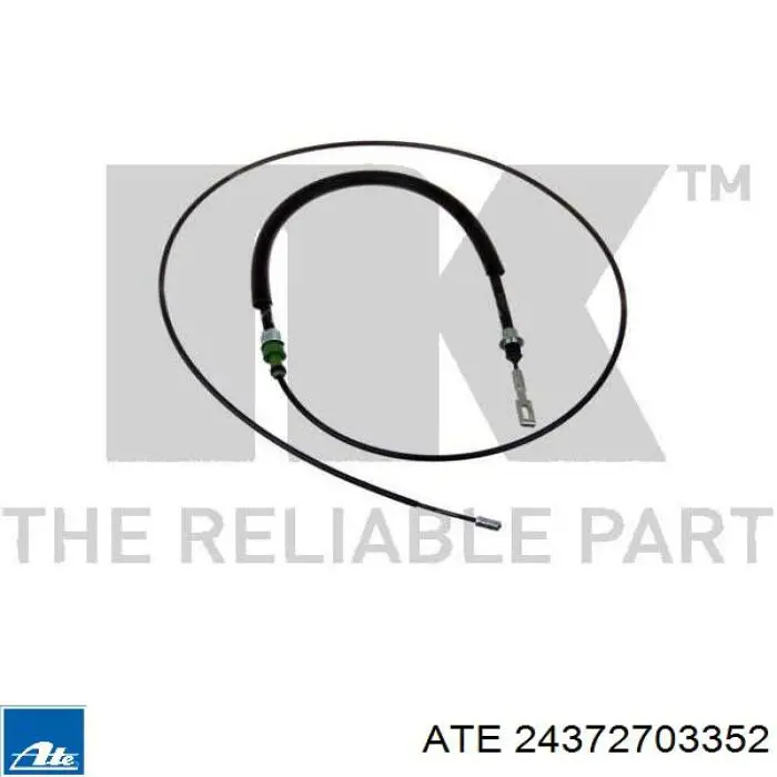 24.3727-0335.2 ATE cable de freno de mano trasero derecho/izquierdo