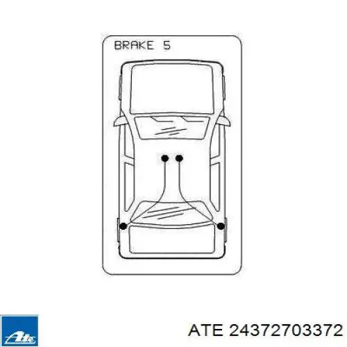 Cable de freno de mano trasero izquierdo 107002 Beca Cables