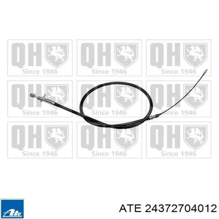 24.3727-0401.2 ATE cable de freno de mano trasero izquierdo