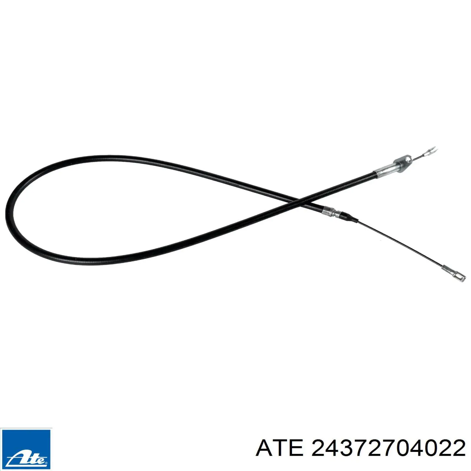 24.3727-0402.2 ATE cable de freno de mano trasero derecho