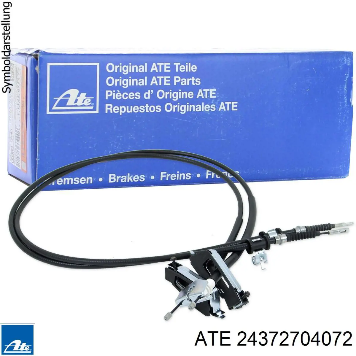 24.3727-0407.2 ATE cable de freno de mano trasero derecho