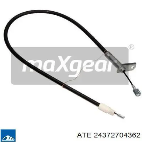 24.3727-0436.2 ATE cable de freno de mano trasero derecho