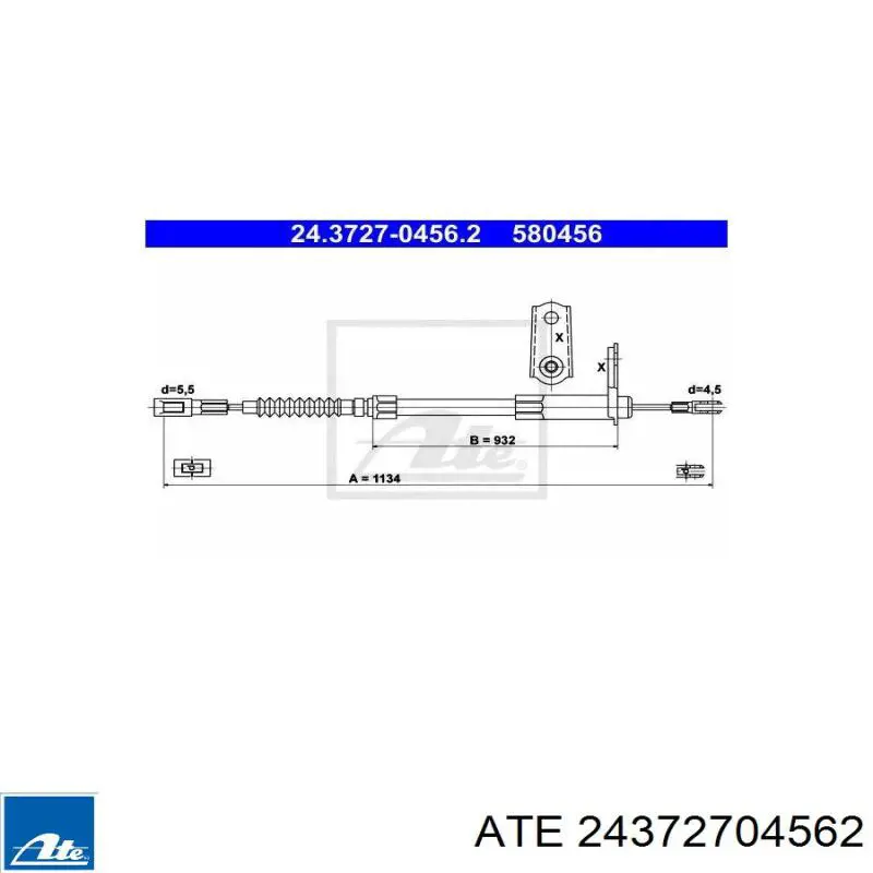Cable de freno de mano trasero izquierdo A1404201985 Mercedes