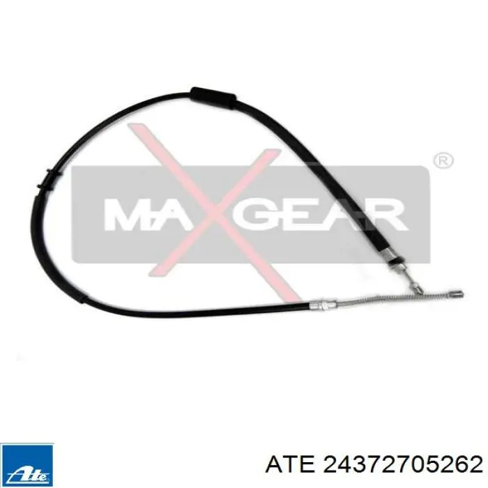 24.3727-0526.2 ATE cable de freno de mano trasero izquierdo