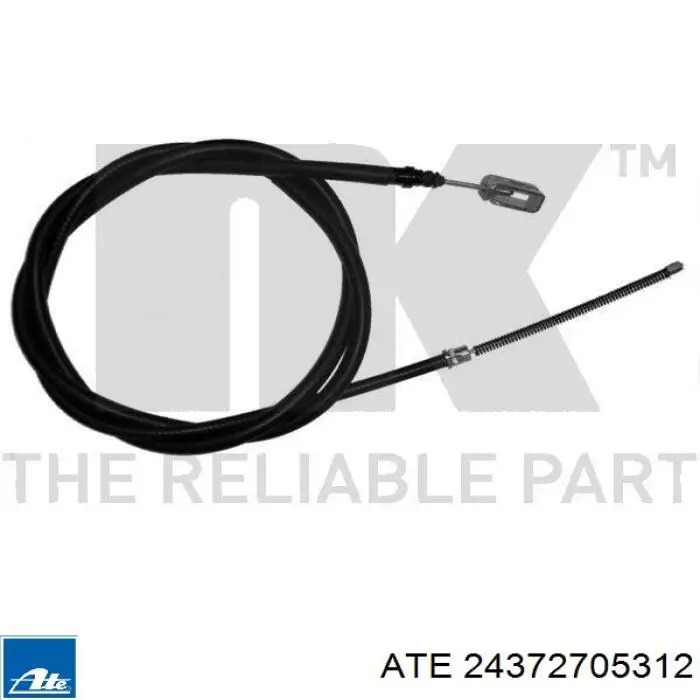 24.3727-0531.2 ATE cable de freno de mano trasero derecho