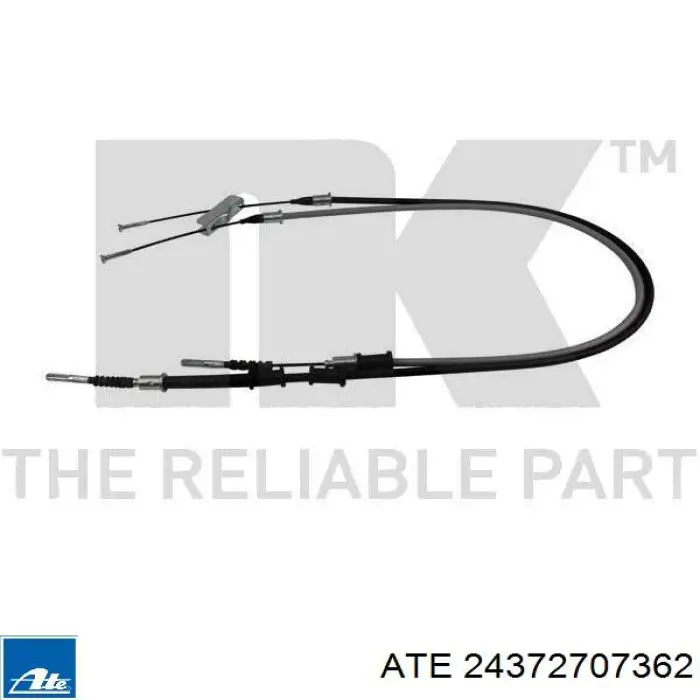 24.3727-0736.2 ATE cable de freno de mano trasero derecho/izquierdo