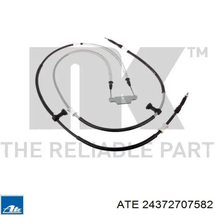 24.3727-0758.2 ATE cable de freno de mano trasero derecho/izquierdo