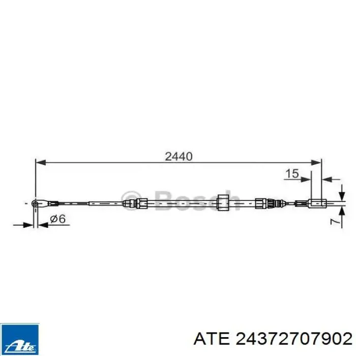 Cable de freno de mano trasero derecho/izquierdo Beca Cables 2001594 precio, desde 34,07 EUR