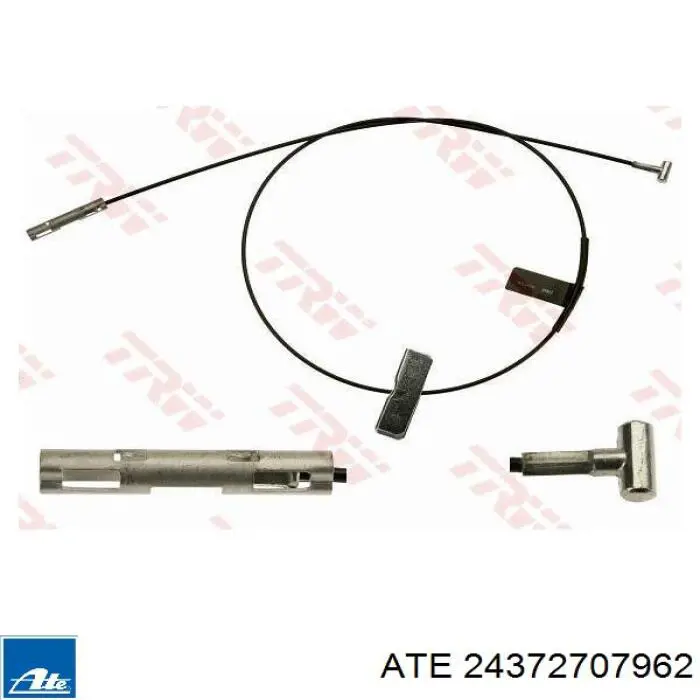 24372707962 ATE Cable de freno de mano delantero 
