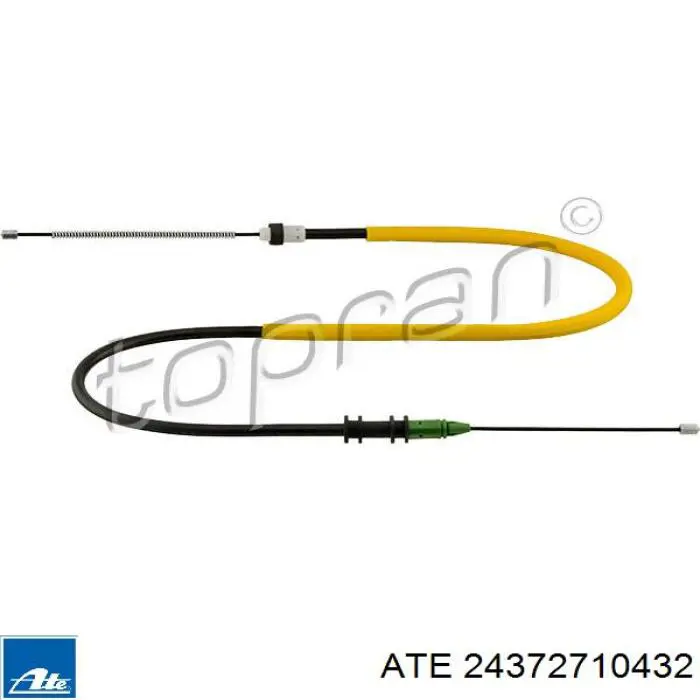 24.3727-1043.2 ATE cable de freno de mano trasero izquierdo