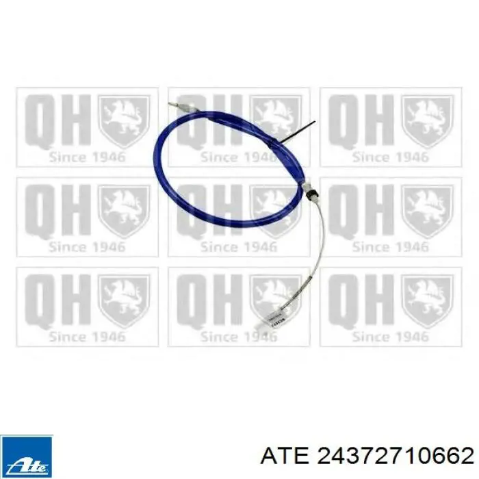 24.3727-1066.2 ATE cable de freno de mano trasero izquierdo