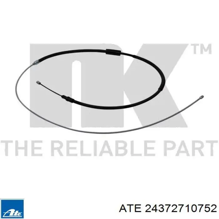 24.3727-1075.2 ATE cable de freno de mano trasero derecho/izquierdo