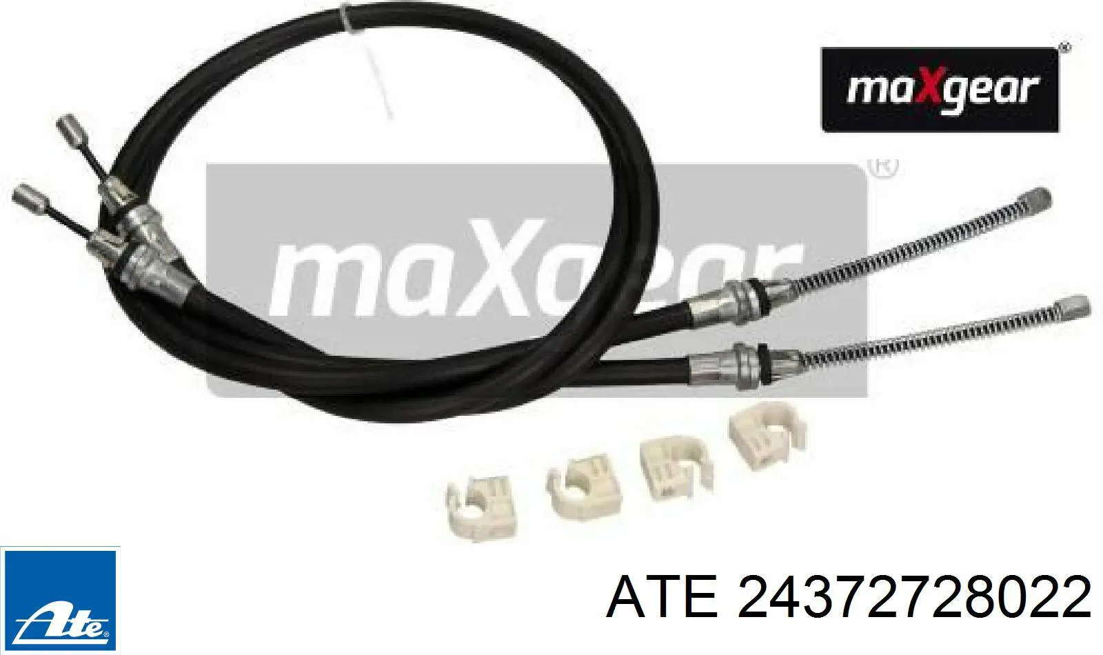80026 Metalcaucho Cable de freno de mano trasero derecho/izquierdo