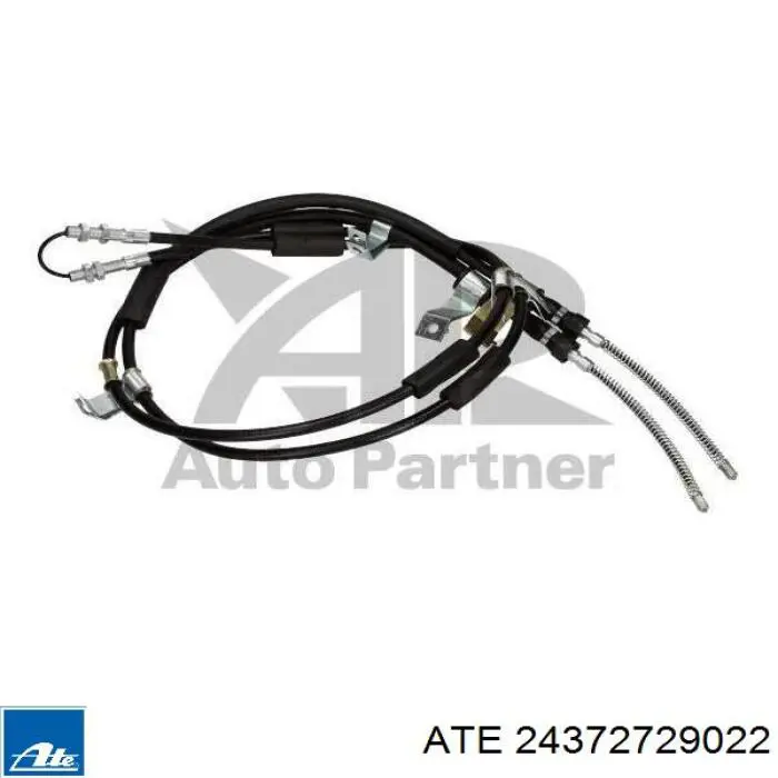 24372729022 ATE cable de freno de mano trasero derecho/izquierdo