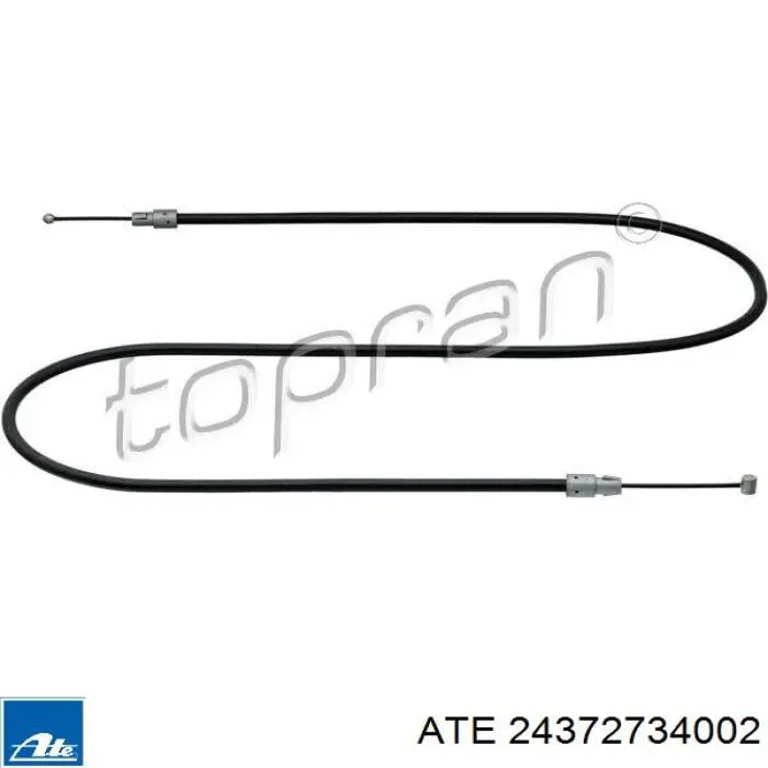 24.3727-3400.2 ATE cable de freno de mano delantero