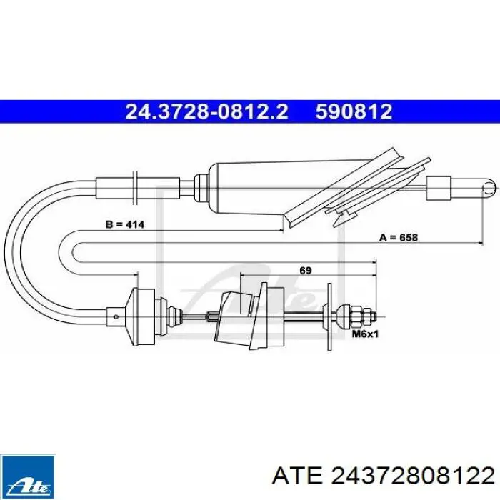 Cable embrague Febi 19502