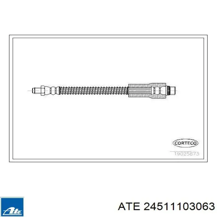 Latiguillos de freno delantero 4806C1 Peugeot/Citroen
